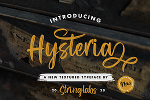 Hysteria - Stylish Script Font