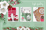 Cute Christmas Characters, a Seasonal Illustration by Pretty Little Lines (Thumbnail 6 of 16)