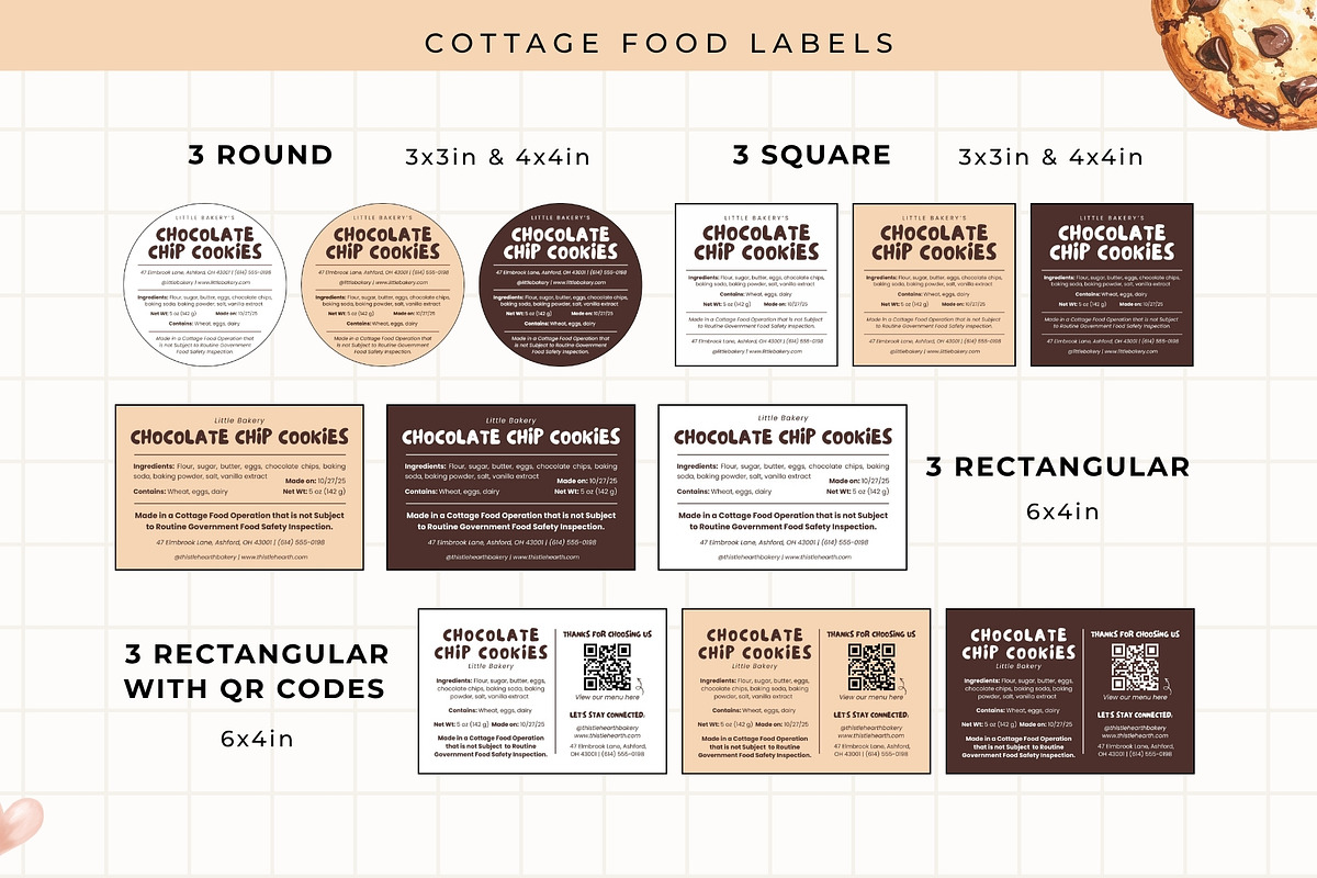 50+ Bakery Business Canva Templates, a Stationery Template by Anna Design Studio (Photo 10 of 14)