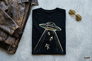 Vintage Sci Fi UFO Alien Abduction, an Object Graphic by SharpMarketplace (Thumbnail 3 of 4)