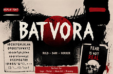 Batvora - Horror Display Font