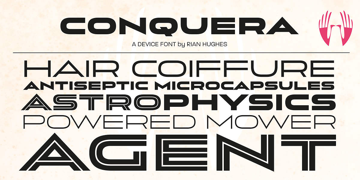 Conquera, a Sans Serif Font by Device (Photo 8 of 8)