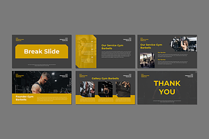 Gym Barbells - PowerPoint Template