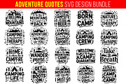 20 Adventure & Camping Quotes SVG, an Object Graphic by himelgfx (Thumbnail 1 of 3)