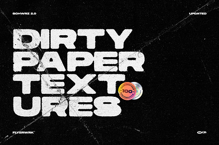 Schwrz - 100 Dirty Paper Textures, a Texture Graphic by FLYERWRK
