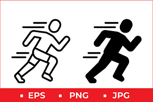 Running Athlete Vector Design, a Solid Icon by Artonix