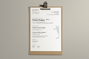 Clean CV-Resume, a Resume Template by Egor Fedorov (Thumbnail 1 of 2)