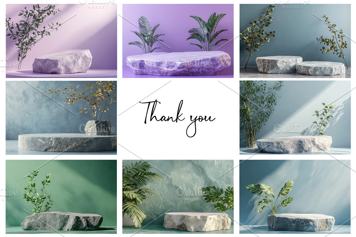 Natural Stone Podium Scene, a Background Photo by Nebbia (Photo 3 of 3)