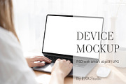 Device Mockup Laptop MacBook, a Books & Magazine Mockup by PawMockups (Thumbnail 1 of 9)