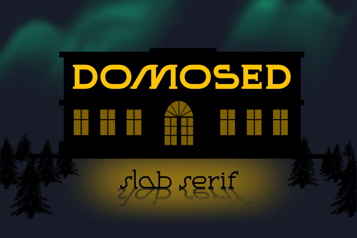 Domosed SS, a Slab Serif Font by Etewut (Photo 1 of 5)