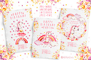 Unicorns Life. Watercolor collection, an Animal Illustration by UlitkaStudio (Thumbnail 8 of 29)
