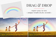 HAPPY RAINBOW PHOTO OVERLAYS, a Layer Style Add-On by BrownLeopard (Thumbnail 3 of 6)