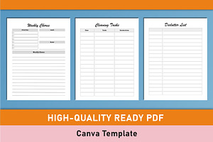 Cleaning Planner Canva Interior