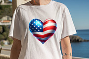Watercolor Patriotic Heart Sublimat, an Illustration by SVGArt (Thumbnail 7 of 8)