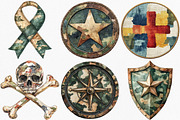 Watercolor Camo Patches Clipart, an Illustration by Canvas Craft (Thumbnail 3 of 7)