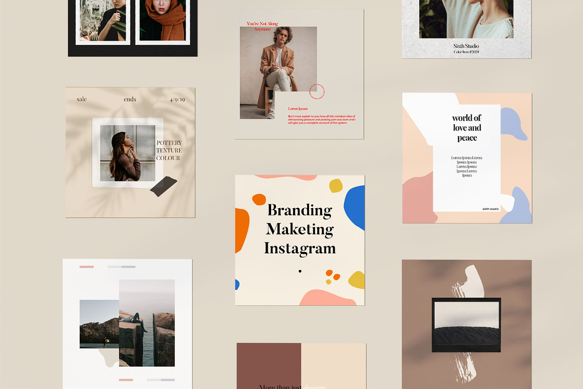 Studio Social Media Templates, a Social Media Template by Sixth Studio Co (Photo 2 of 6)