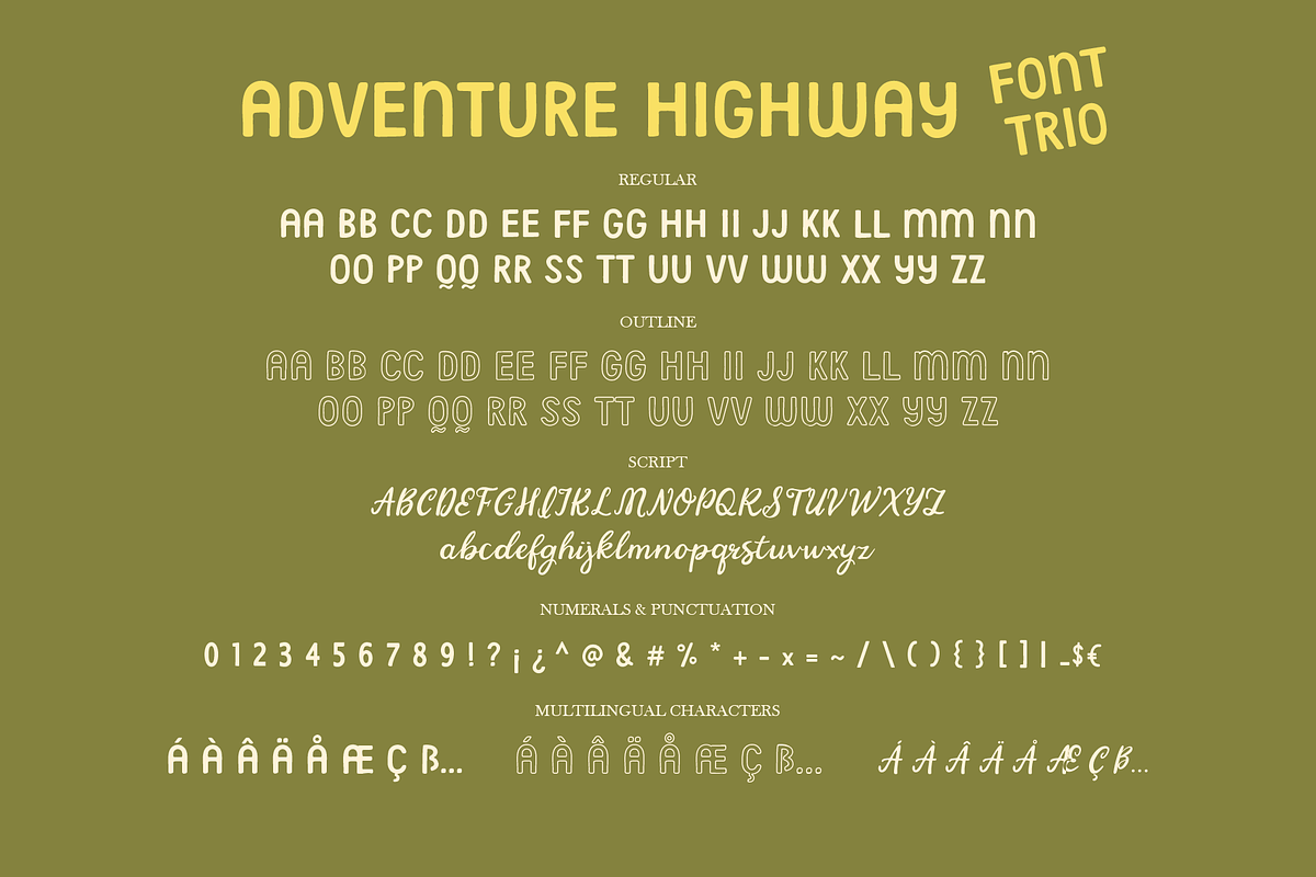 Adventure Highway Retro Nature Font, a Handwritten Font by Kaya Fonts (Photo 32 of 33)