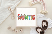 Auntie Christmas Coquette Pink Bow, an Illustration by CraftArtStudio (Thumbnail 4 of 4)