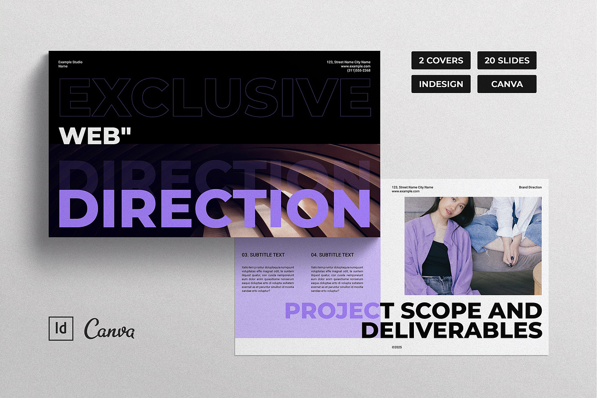 Web Direction Presentation Template, a Presentation Template by ...