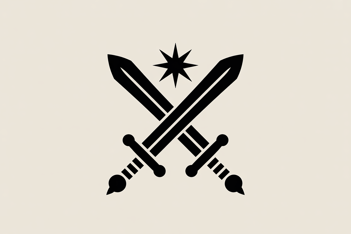 two celestial swords crossed, an Illustration by Amazin_art (Photo 12 of 16)