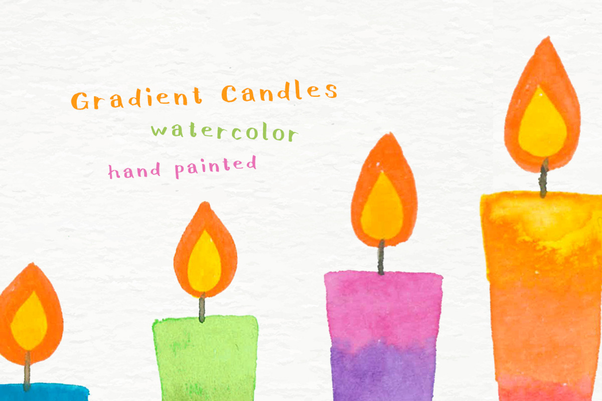 Gradient Candles illustration, a Decorative Illustration by Eomoiart (Photo 2 of 3)