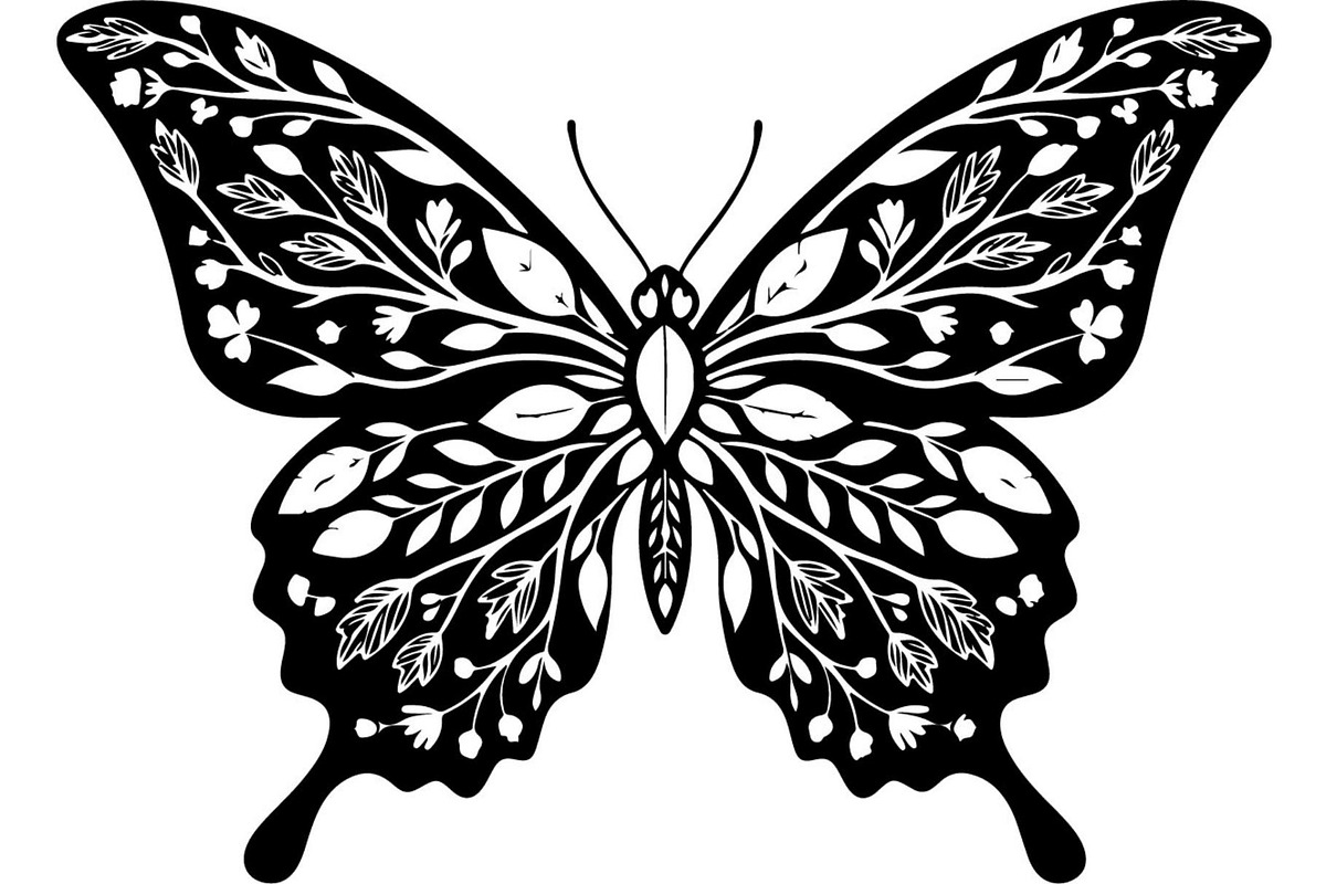 Decorative Butterfly Silhouette, an Object Graphic by Creativeshirt (Photo 16 of 16)