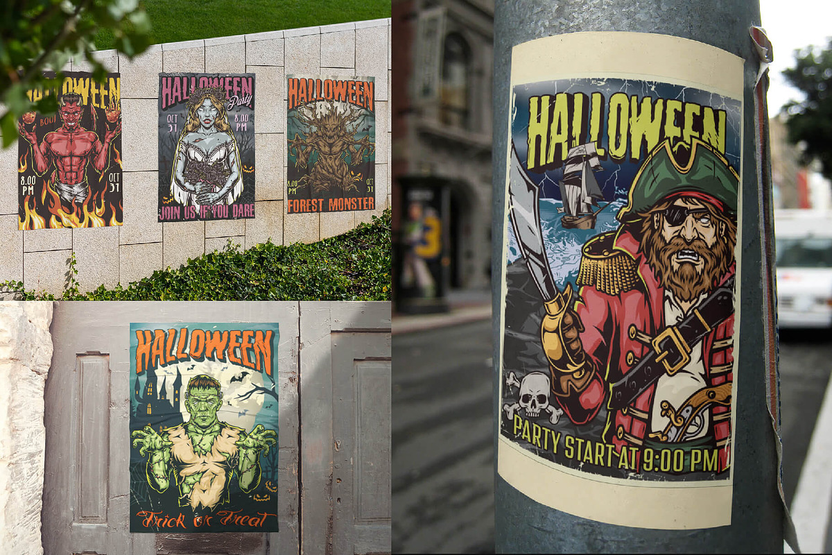 Spooky Halloween Poster Collection, a Poster Template by DGIM studio (Photo 7 of 7)