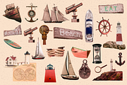 Seaside Diary Coastal Collage Kit, an Object Graphic by JulsIst (Thumbnail 4 of 10)