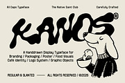 Kanos - Hand Drawn Typeface, a Handwritten Font by The Native Saint Club (Thumbnail 1 of 9)