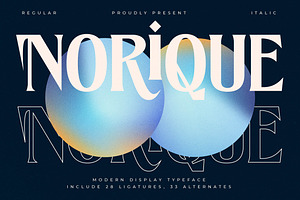 Norique Modern Display Typeface
