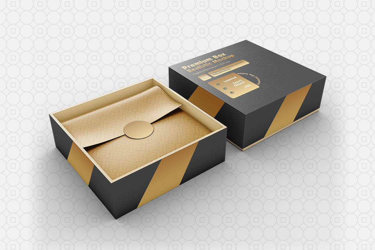 Elegant Gift Packaging Mockup Set, a Packaging Mockup by Kiara Clover (Photo 2 of 3)