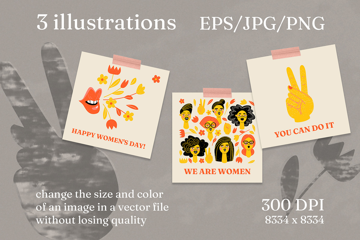 We are women set, a Background Graphic by Masha Naidzionysheva (Photo 6 of 9)