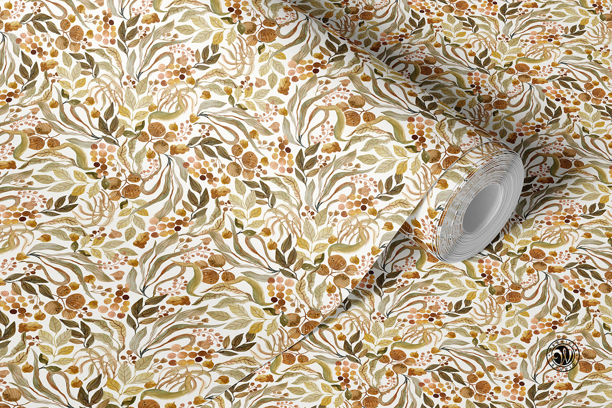 Autumn Watercolor Wallpaper, a Wallpaper Graphic by Webvilla Studio (Photo 2 of 7)