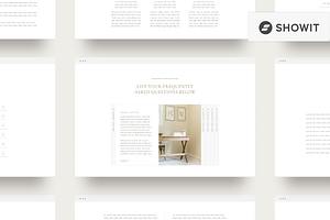 FAQ Canvases Template For Showit