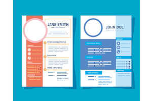 Two Curriculum Vitae Templates