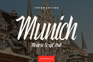 Munich Modern Script Font