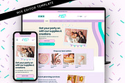 Balloon business website template, a Wix Template by Template Twist Shop (Thumbnail 1 of 10)