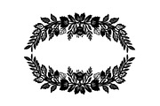 Decorative Nature Frame Silhouette, a Graphic by BIPLOB EXPERT (Thumbnail 5 of 13)