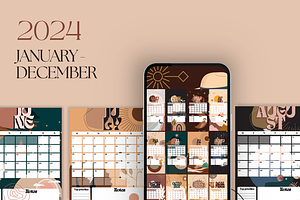 Boho Style 2024 Calendar