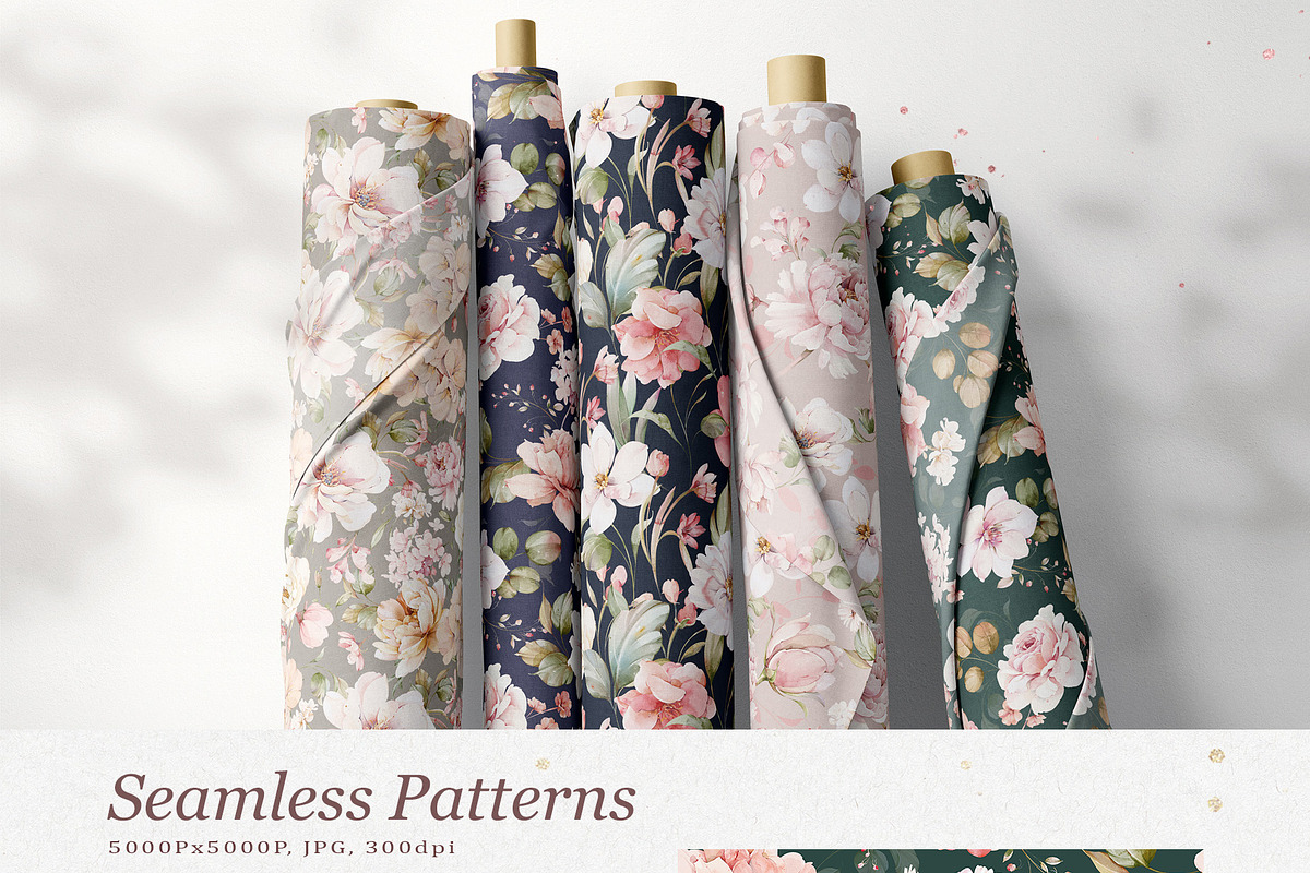 Watercolor Blush Flowers, a Decorative Illustration by Damian Roh (Photo 13 of 15)