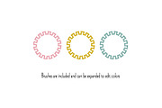 Cross Stitch Embroidery Borders, a Pattern Graphic by Melissa Held Designs (Thumbnail 2 of 3)