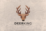 Deer King Logo Template, a Templates & Theme by Maximum Designstudio (Thumbnail 1 of 2)