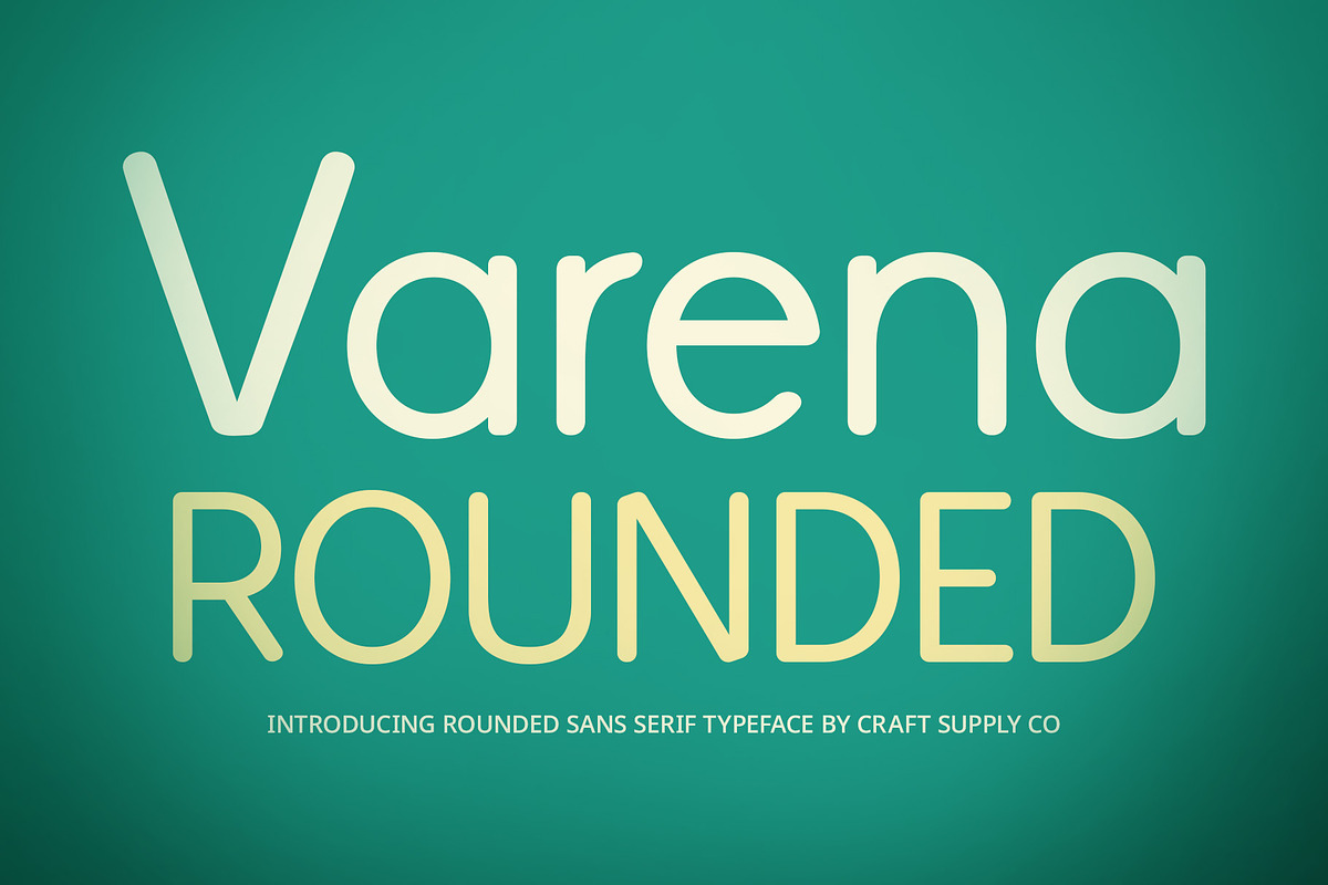 Varena Rounded, a Sans Serif Font by Craft Supply Co. (Photo 1 of 8)