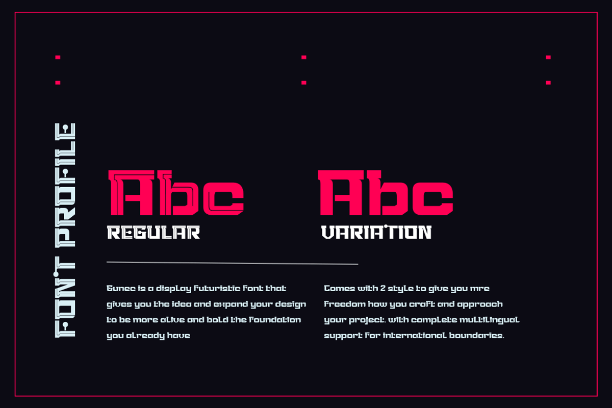 Gunec | Futuristic Font, a Serif Font by twinstd (Photo 3 of 13)