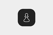 Chess, an Outline Icon by Jordy (Thumbnail 2 of 2)