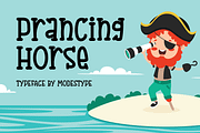 Prancing Horse - Active Kids Font, a Sans Serif Font by Modestype Studio (Thumbnail 1 of 11)