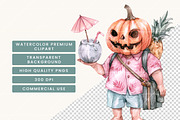 Summer Halloween Clipart Bundle, a Seasonal Illustration by BusyDaydesign (Thumbnail 7 of 9)