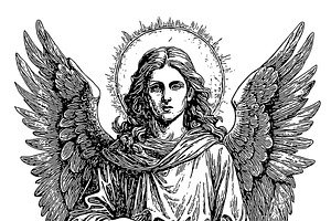 Savior angel. Symbol of hope., a Graphic by Designs by Helen Trupak