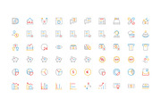 250+ Finance Colored Line Icons, an Outline Icon by Creative Stall (Thumbnail 4 of 4)