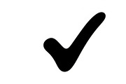 Simple and bold checkmark silhouette, an Illustration by Amazin_art (Thumbnail 11 of 26)